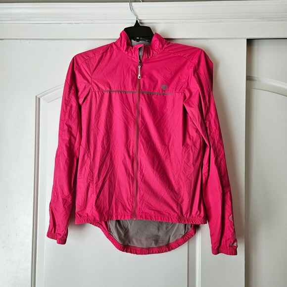 Pearl Izumi ELITE Cycling Jacket Large Pink Full Zip Lightweight Windbreaker - Picture 1 of 8